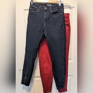 Denizen jean ankle skinny high rise ankle zipper